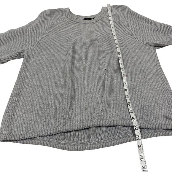Massimo Dutti Gray Ribbed Cinch Waist Sweater Women's Size M‎ - Picture 8 of 8